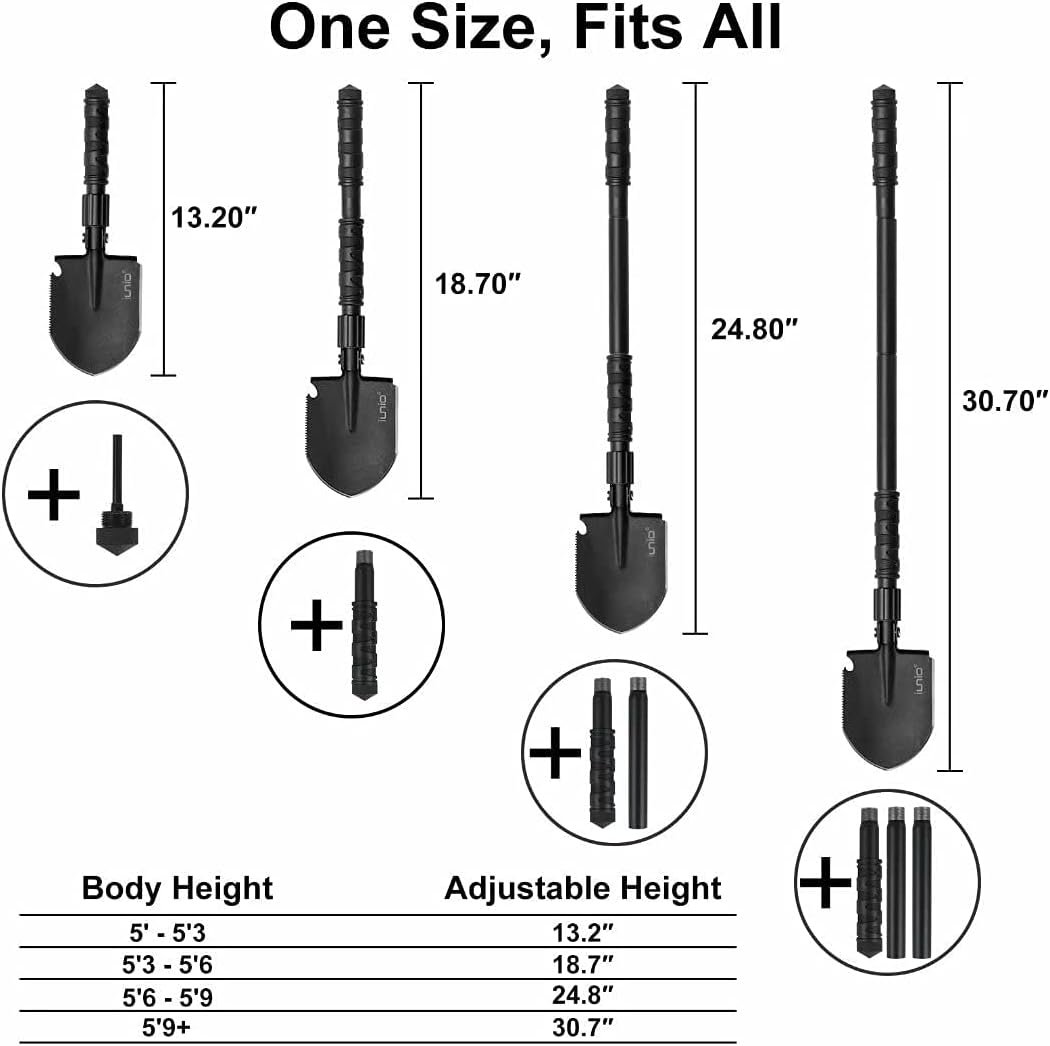 Multifunction Foldable Camping Shovel